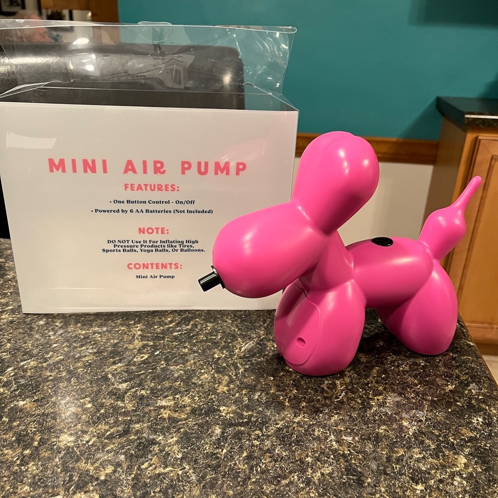 Target Bullseye Playground Pink Balloon Dog Mini Air Pump Air Compressor